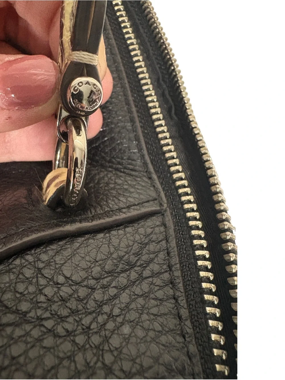 Coach Prairie Satchel Black Pebbled Leather Snake Embossed Crossbody